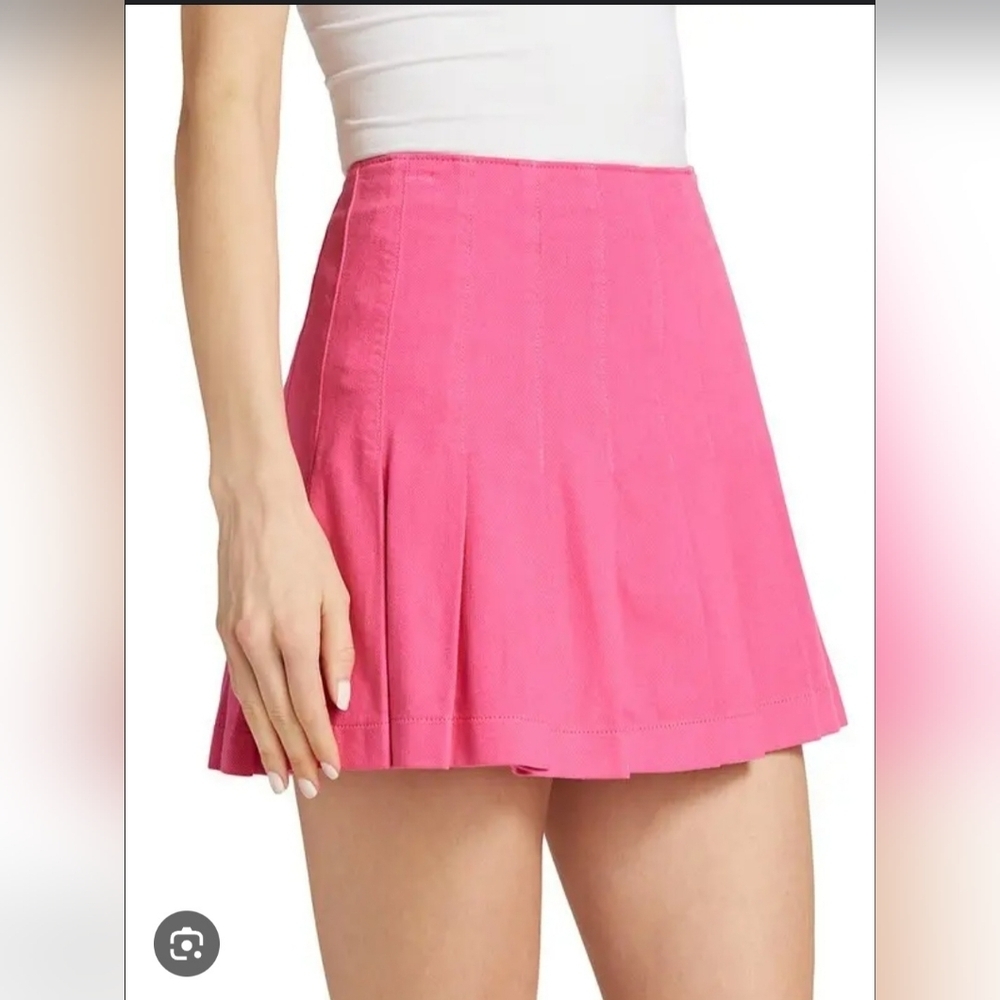 Alice + Olivia Hot Pink A-Line Skirt